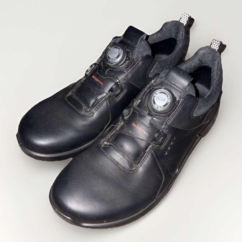 ECCO Biom H4 BOA GTX Waterproof Womens Golf Shoes Black Size 8- 8.5 / 39 EUC